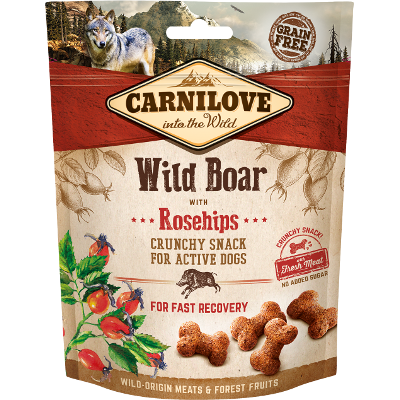 Przysmak dla psów Carnilove Crunchy Wild Boar with Rosehips