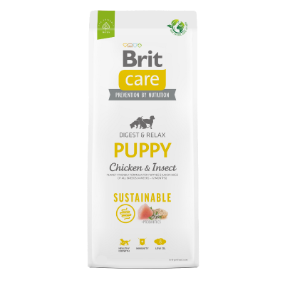 Karma sucha dla psa Brit Care Sustainable Puppy Chicken & Insect 12kg